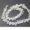 Natural White Quartz Cut Oval Gemstones Same Size Faceted Beads Strand Length is 7 Inches & Sizes from 9mm approx 